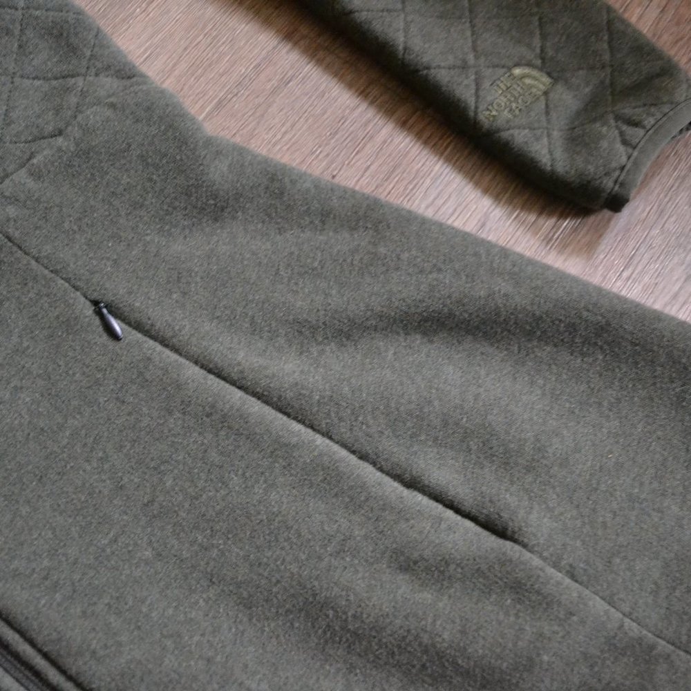 NWT The North Face Olive Green Quilted Tunic Jacket Size Medium - Picture 3 of 6
